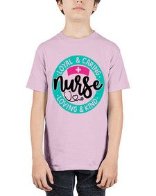 Loyal Caring Nurse Loving Kind Style Style 1078# - nurse - Youth Tee Unisex
