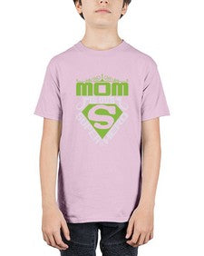 Mom is our super hero 168# - cartoon super hero - Youth Tee Unisex