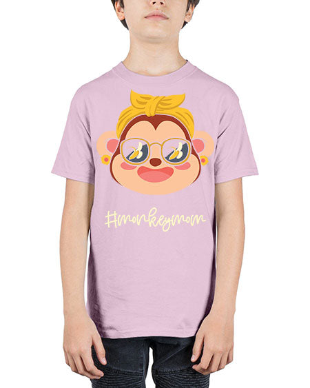 Monkey Mom Banana Glasses 16# - monkey - Youth Tee Unisex