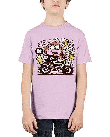 Monkey Motocrosser - monkey - Youth Tee Unisex
