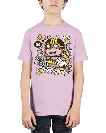 Monkey Pilot - monkey - Youth Tee Unisex