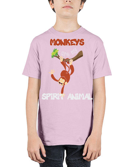 Monkeys Are my Spirit Animals 19# - monkey - Youth Tee Unisex