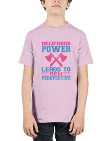 Newfound power leads to new perspective 198# - cartoon super hero - Youth Tee Unisex