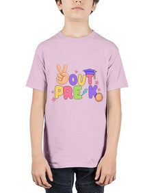 Peace Out PreK Peace Hand 638# - prek headstart - Youth Tee Unisex