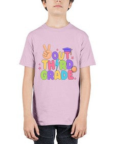 Peace Out third Grade Peace 648# - third grade - Youth Tee Unisex