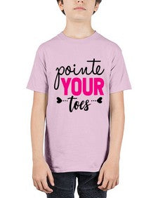 Pointe your toes 176# - ballet - Youth Tee Unisex