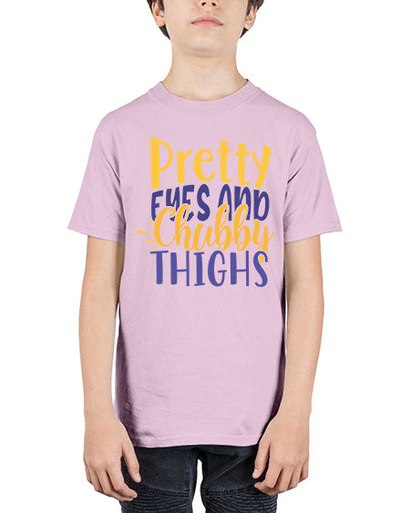 Pretty Eyes And Chubby Thighs Style 192# - baby - Youth Tee Unisex