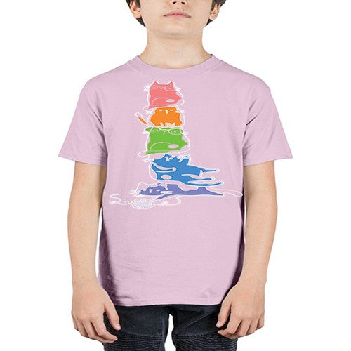 Pride Kawaii Cats Pile Cute Anime 277# - anime - Youth Tee Unisex