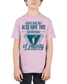Right now we also have this epidemic of obesity and diabetes Style 13# - diabetes - Youth Tee Unisex