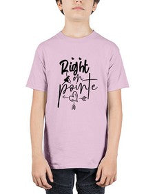 Right on pointe 181# - ballet - Youth Tee Unisex