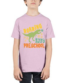 Roaring Into Preschool 756# - prek headstart - Youth Tee Unisex