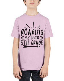 Roaring My Into fifth Grade 758# - fifth grade - Youth Tee Unisex