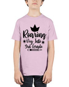 Roaring My Into third Grade 766# - third grade - Youth Tee Unisex