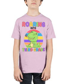 Roaring to third Grade Trex 773# - third grade - Youth Tee Unisex