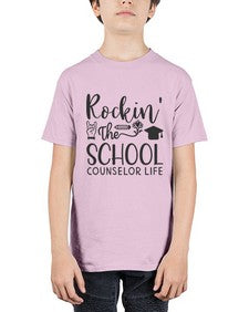 Rockin The School Counselor Life 774# - librarian - Youth Tee Unisex