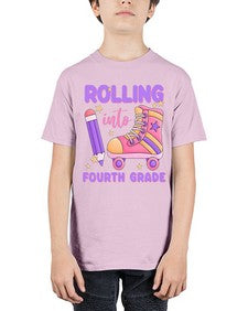 Rolling into fourth Grade 786# - fourth grade - Youth Tee Unisex