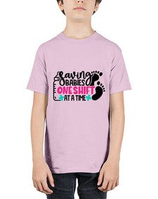 Saving Babies One Shift At A Time Style Style 1371# - nurse - Youth Tee Unisex
