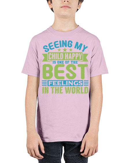 Seeing my child happy is the Best Feeling Style 201# - baby - Youth Tee Unisex