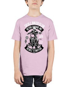 Skull Biker Club 1050# - skull and bones - Youth Tee Unisex