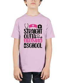 Straight Outta Nursing Style Style 1426# - nurse - Youth Tee Unisex