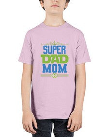 Super dad mom 241# - cartoon super hero - Youth Tee Unisex