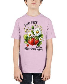 Sweetest Strawberry In The Patch 1598# - strawberry - Youth Tee Unisex