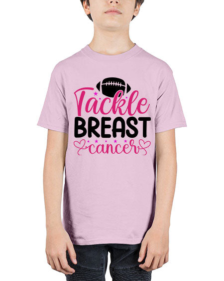 Tackle Breast Cancer 4# - breast cancer - Youth Tee Unisex