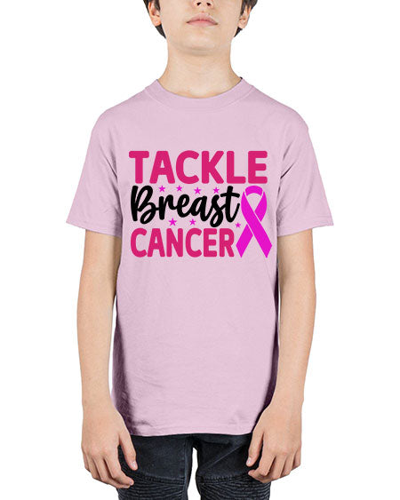 Tackle Breast Cancer 5# - breast cancer - Youth Tee Unisex