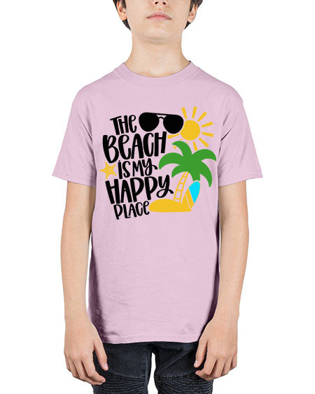 The Beach Is My Happy Place Style 12# - summer - Youth Tee Unisex