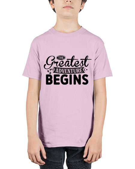 The Greatest Adventure Begins 456# - kids - Youth Tee Unisex