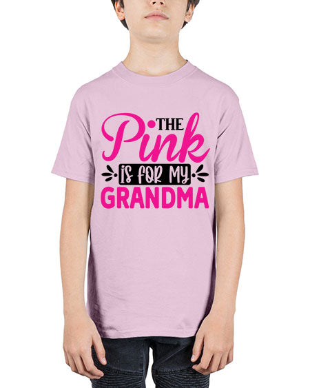 The Pink is for My Grandma 2# - breast cancer - Youth Tee Unisex