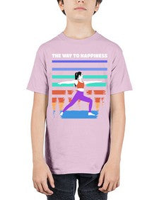The Way to Happiness 566# - yoga - Youth Tee Unisex