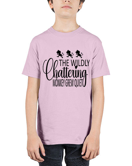 The wildly chattering monkey grew  - monkey - Youth Tee Unisex