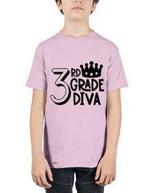 Third Grade Diva 953# - third grade - Youth Tee Unisex