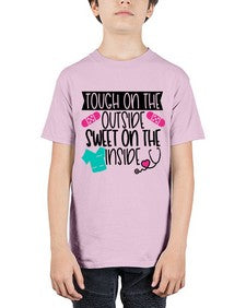 Tough On The Outside Sweet On The Inside Style Style 1581# - nurse - Youth Tee Unisex