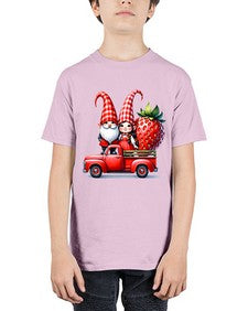 Truck Gnome Strawberries 1673# - strawberry - Youth Tee Unisex