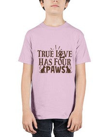 True Love Has Four Paws Style 24# - cats - Youth Tee Unisex