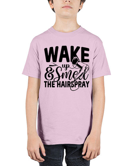 Wake Up Smell The Hairspray 1601# - hairdresser - Youth Tee Unisex