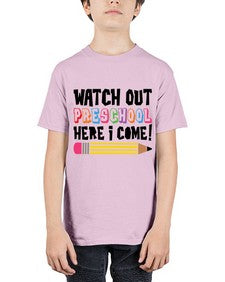 Watch Out Preschool 991# - prek headstart - Youth Tee Unisex