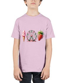 Watercolor Strawberry Fair 1693# - strawberry - Youth Tee Unisex