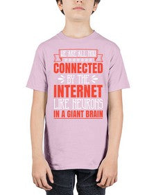 We are all now connected by the internet like neurons in a giant brain 42# - internet - Youth Tee Unisex