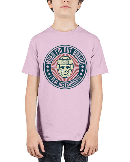 When Im not boxing I play instruments 1754# - boxing - Youth Tee Unisex