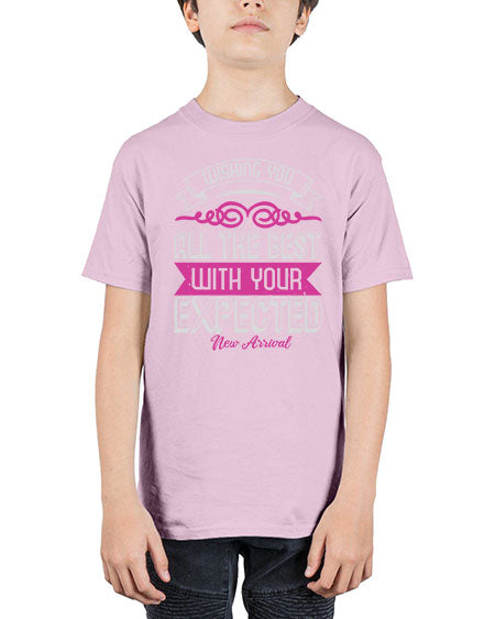 Wishing you all the best on your new arrival Style 240# - baby shower - Youth Tee Unisex