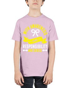 With awareness come responsibility and choice Style 5# - Self awareness - Youth Tee Unisex