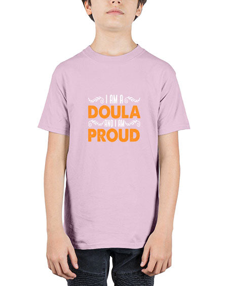 WomensIamadoulaandIamproudgiftforfunnymidwifedoula1652# - doubla - Youth Tee Unisex