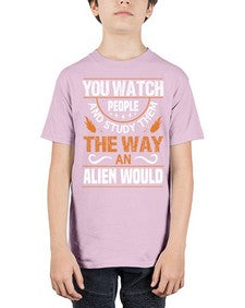 You watch people and stufey them 47# - ufo - Youth Tee Unisex
