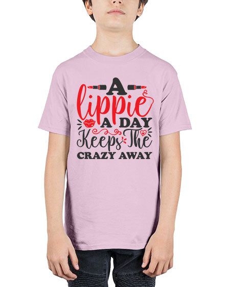 a lippie a day keeps the crazyaway Style 166# - beauty - fashion - Youth Tee Unisex