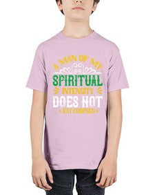 a man of my spiritual intensity does not eat corpsess 7# - vegan - Youth Tee Unisex