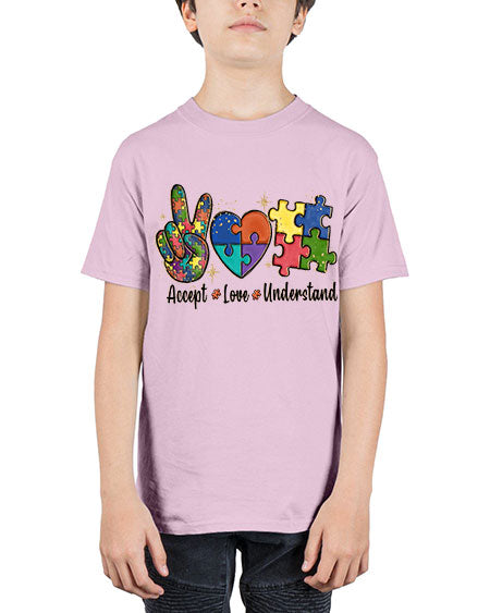accept love understand 2# - autism - Youth Tee Unisex