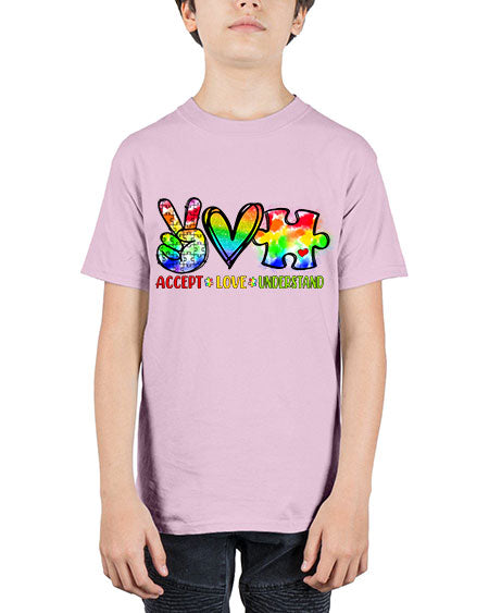 accept love understand - autism - Youth Tee Unisex